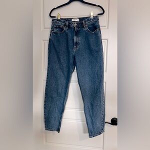 Abercrombie High Rise 80s Mom Jean Dark Wash Size 30